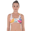 Border Leaves Design Frame Got No Strings Sports Bra View1