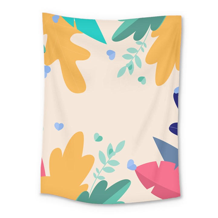 Border Leaves Design Frame Medium Tapestry