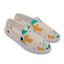 Border Leaves Design Frame Women s Canvas Slip Ons View3