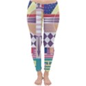 Abstract Shapes Colors Gradient Classic Winter Leggings View1