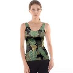 Autumn Fallen Leaves Dried Leaves Tank Top by Ravend