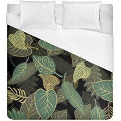 Autumn Fallen Leaves Dried Leaves Duvet Cover (king Size) by Ravend