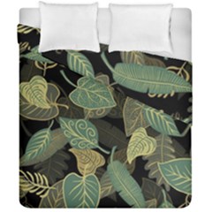 Autumn Fallen Leaves Dried Leaves Duvet Cover Double Side (california King Size) by Ravend