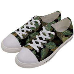 Autumn Fallen Leaves Dried Leaves Men s Low Top Canvas Sneakers by Ravend