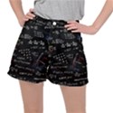 Black Background Text Overlay  Mathematics Formula Ripstop Shorts View1