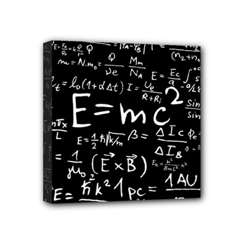 Science Einstein Formula Mathematics Physics Mini Canvas 4  X 4  (stretched) by danenraven