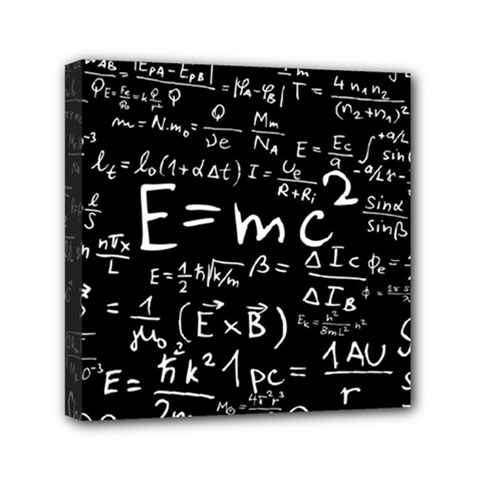 Science Einstein Formula Mathematics Physics Mini Canvas 6  X 6  (stretched) by danenraven