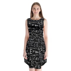 Science Einstein Formula Mathematics Physics Sleeveless Chiffon Dress   by danenraven