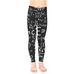 Science Einstein Formula Mathematics Physics Kids  Leggings by danenraven