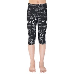 Science Einstein Formula Mathematics Physics Kids  Capri Leggings  by danenraven