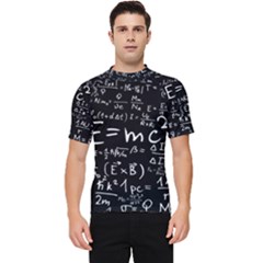 Science Einstein Formula Mathematics Physics Men s Short Sleeve Rash Guard by danenraven