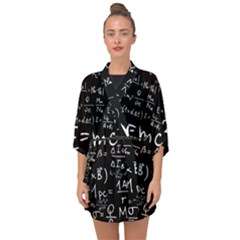 Science Einstein Formula Mathematics Physics Half Sleeve Chiffon Kimono by danenraven