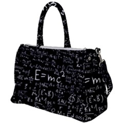 Science Einstein Formula Mathematics Physics Duffel Travel Bag by danenraven