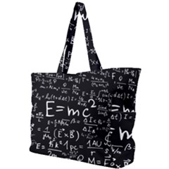 Science Einstein Formula Mathematics Physics Simple Shoulder Bag by danenraven