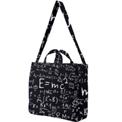 Science Einstein Formula Mathematics Physics Square Shoulder Tote Bag by danenraven