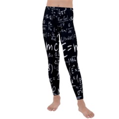 Science Einstein Formula Mathematics Physics Kids  Lightweight Velour Leggings by danenraven