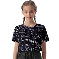 Science Einstein Formula Mathematics Physics Kids  Basic Tee by danenraven