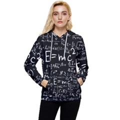 Science Einstein Formula Mathematics Physics Women s Lightweight Drawstring Hoodie by danenraven