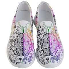 Anatomy Brain Head Medical Psychedelic  Skull Men s Lightweight Slip Ons by danenraven