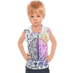 Anatomy Brain Head Medical Psychedelic  Skull Kids  Sport Tank Top