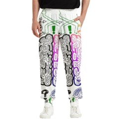 Anatomy Brain Head Medical Psychedelic  Skull Men s Elastic Waist Pants by danenraven