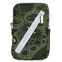 Green Bacteria Digital Wallpaper Eyes Look Biology Pattern Belt Pouch Bag (Small) View1