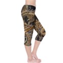 Gold And Silver Dragon Illustration Chinese Dragon Animal Capri Leggings  View4