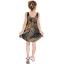 Gold And Silver Dragon Illustration Chinese Dragon Animal Kids  Sleeveless Dress View2