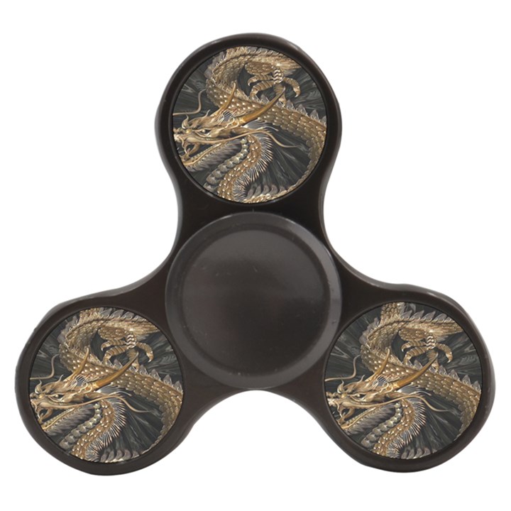 Gold And Silver Dragon Illustration Chinese Dragon Animal Finger Spinner