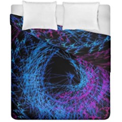 Symmetry Awesome 3d Digital Art Graphic Pattern Vortex Duvet Cover Double Side (california King Size) by danenraven