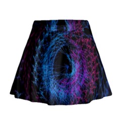 Symmetry Awesome 3d Digital Art Graphic Pattern Vortex Mini Flare Skirt by danenraven