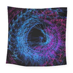 Symmetry Awesome 3d Digital Art Graphic Pattern Vortex Square Tapestry (large) by danenraven