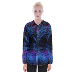 Symmetry Awesome 3d Digital Art Graphic Pattern Vortex Womens Long Sleeve Shirt