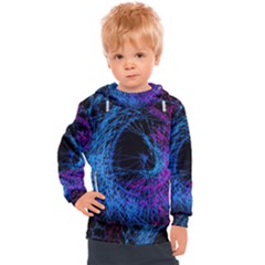 Symmetry Awesome 3d Digital Art Graphic Pattern Vortex Kids  Hooded Pullover by danenraven