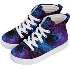 Symmetry Awesome 3d Digital Art Graphic Pattern Vortex Kids  Hi-top Skate Sneakers by danenraven