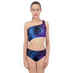 Symmetry Awesome 3d Digital Art Graphic Pattern Vortex Spliced Up Two Piece Swimsuit by danenraven