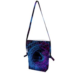 Symmetry Awesome 3d Digital Art Graphic Pattern Vortex Folding Shoulder Bag by danenraven