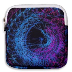 Symmetry Awesome 3d Digital Art Graphic Pattern Vortex Mini Square Pouch by danenraven