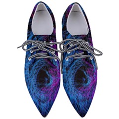 Symmetry Awesome 3d Digital Art Graphic Pattern Vortex Pointed Oxford Shoes by danenraven