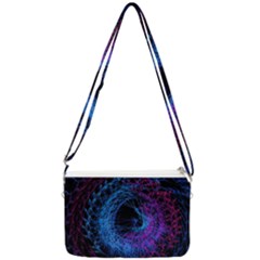 Symmetry Awesome 3d Digital Art Graphic Pattern Vortex Double Gusset Crossbody Bag by danenraven