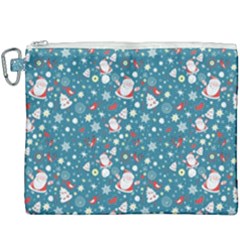 Santa Claus Illustration  Background Canvas Cosmetic Bag (xxxl) by danenraven