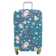 Santa Claus Illustration  Background Luggage Cover (medium)