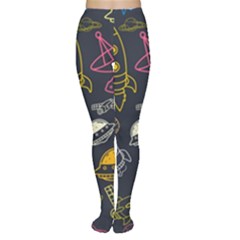 Seamless Outer Space Pattern Tights by danenraven