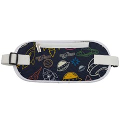 Seamless Outer Space Pattern Rounded Waist Pouch by danenraven