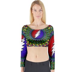 Grateful Dead Long Sleeve Crop Top