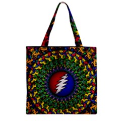 Grateful Dead Zipper Grocery Tote Bag