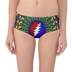 Grateful Dead Mid-waist Bikini Bottoms