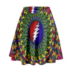 Grateful Dead High Waist Skirt by Jancukart