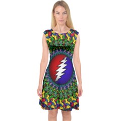 Grateful Dead Capsleeve Midi Dress