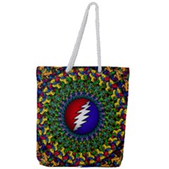 Grateful Dead Full Print Rope Handle Tote (large) by Jancukart